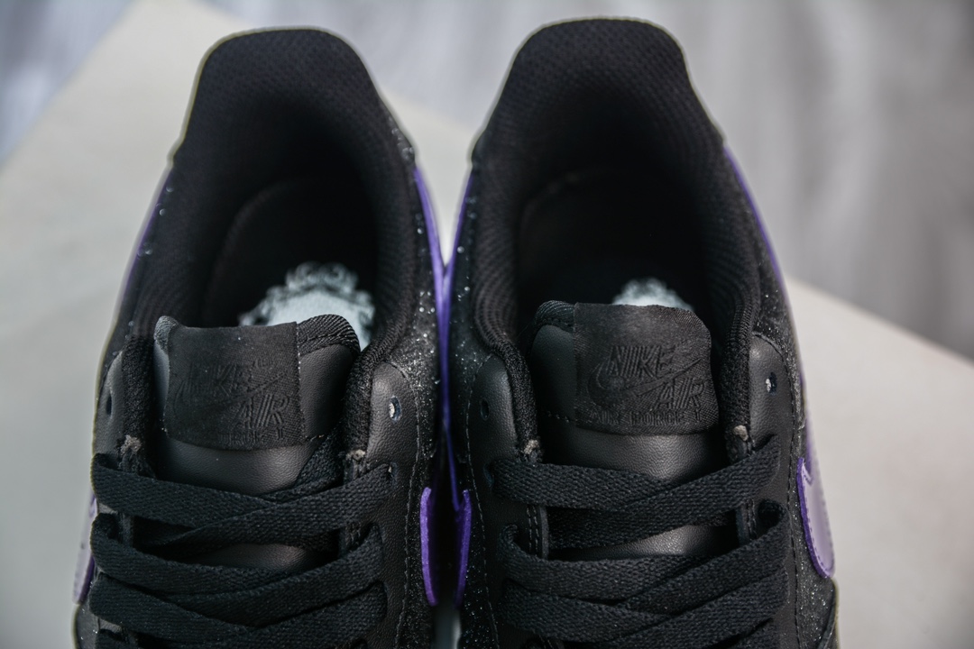 HY version of the original Nike Air Force 1 Low 07 black flash purple CW2288-014