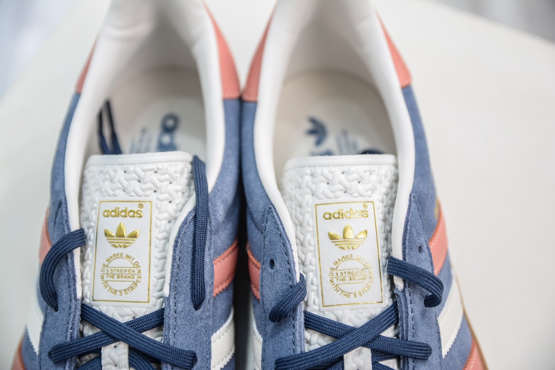 200 CS版 AD Original Gazelle Indoor Trainers 瞪羚室内鞋板鞋 墨水蓝橘粉 IG1640