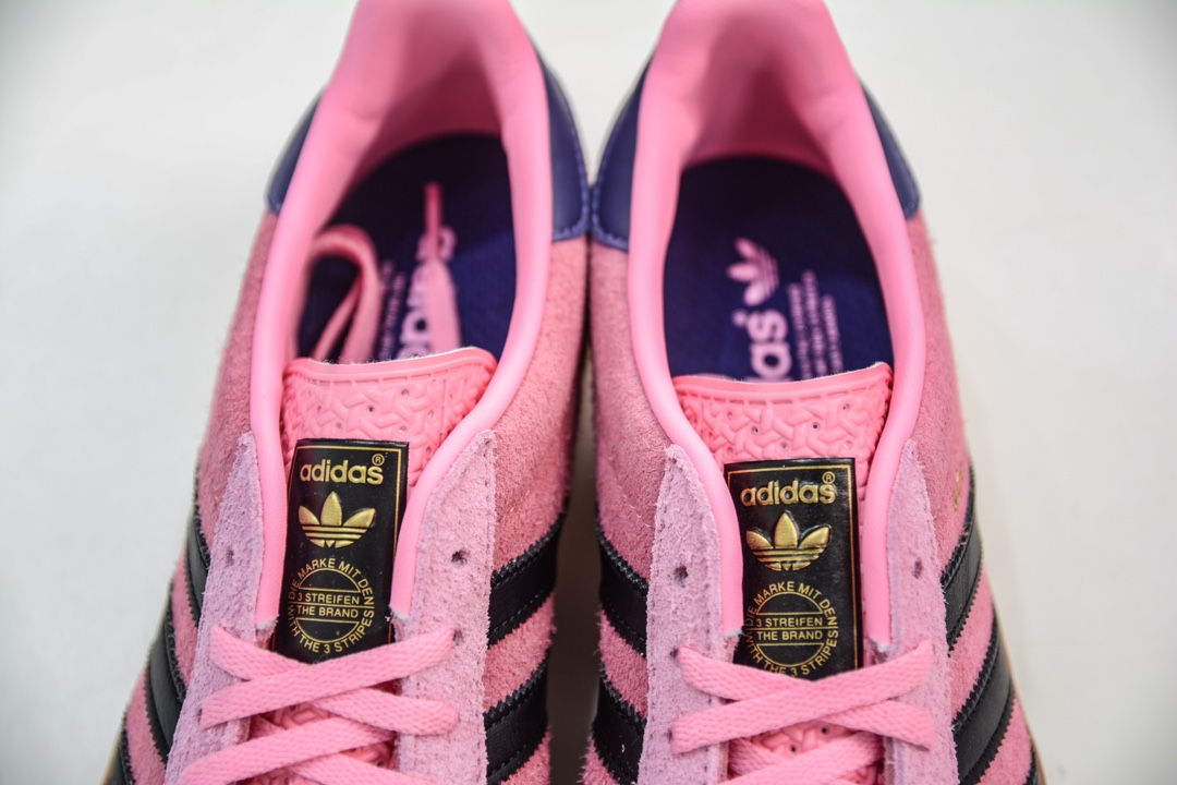 200 MF版纯原 AD Original Gazelle Indoor Trainers 瞪羚室内鞋板鞋 粉黑 IE7002
