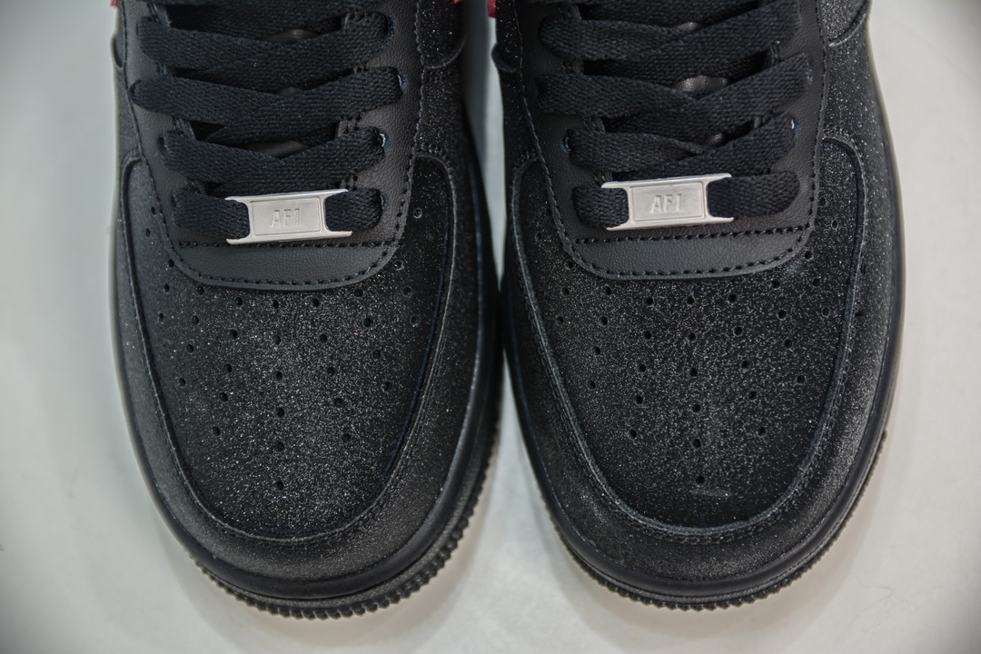 HY version of the original Air Force 1 '07 Low black and pink starry sky CW2288-015