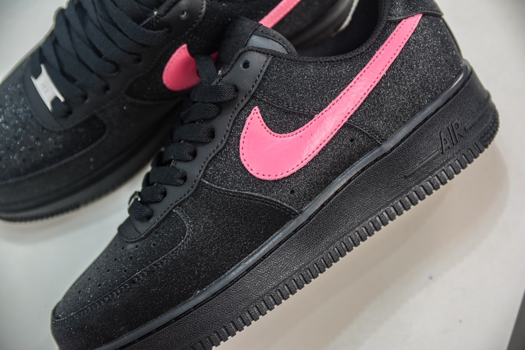 HY version of the original Air Force 1 '07 Low black and pink starry sky CW2288-015