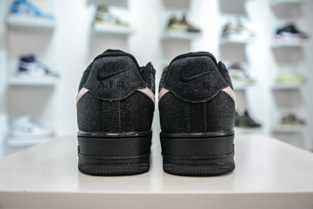 HY version of the original Air Force 1 '07 Low black and pink starry sky CW2288-013