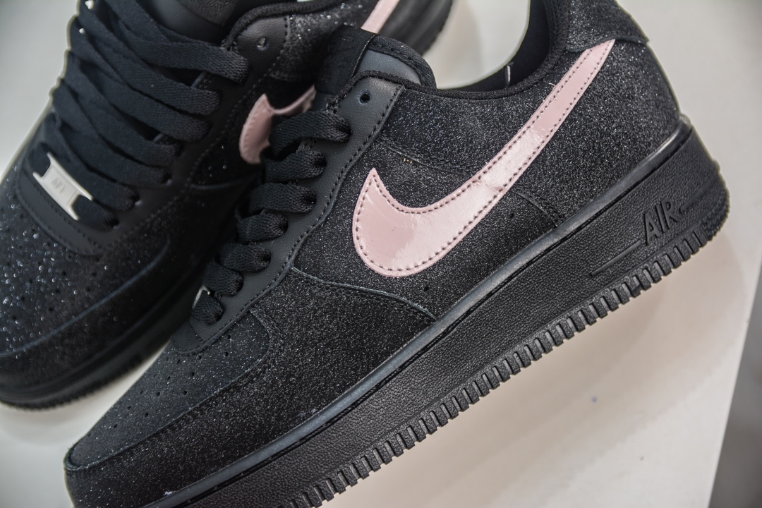 HY version of the original Air Force 1 '07 Low black and pink starry sky CW2288-013