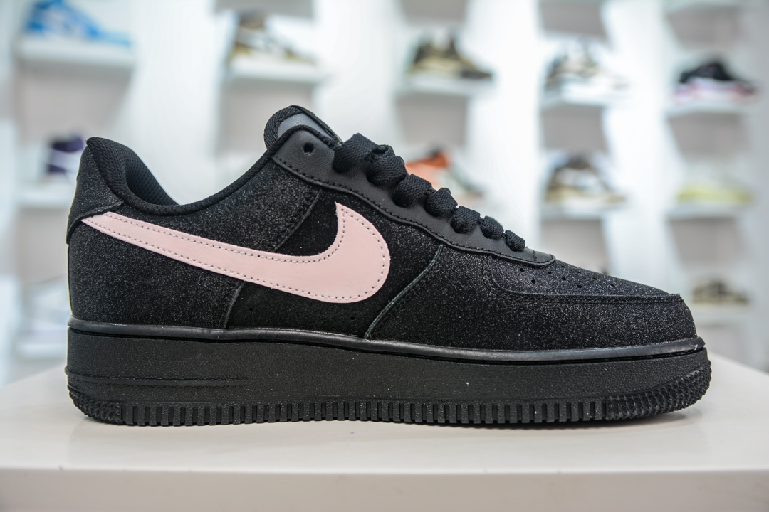 HY version of the original Air Force 1 '07 Low black and pink starry sky CW2288-013