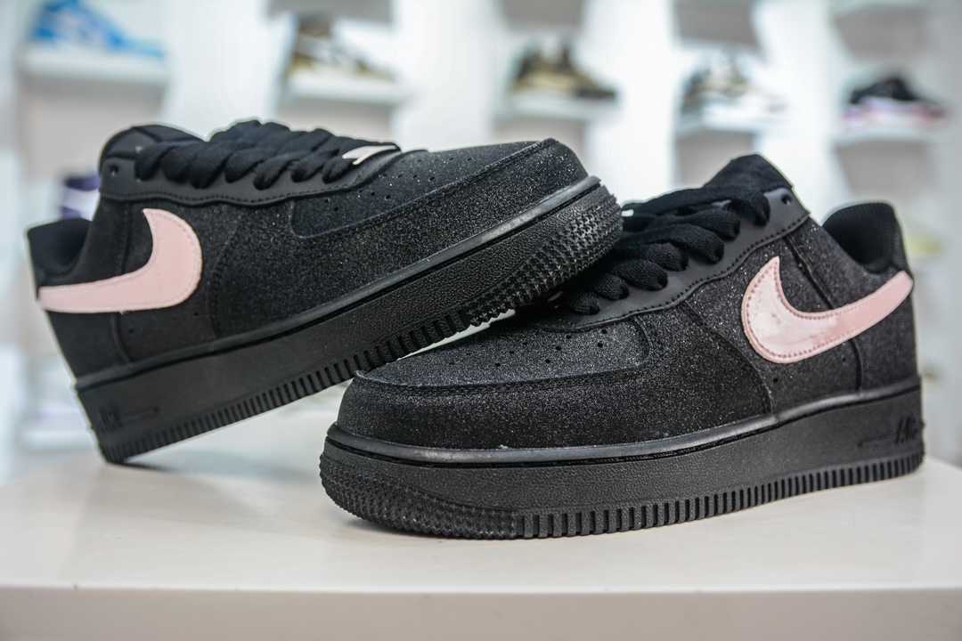 HY version of the original Air Force 1 '07 Low black and pink starry sky CW2288-013