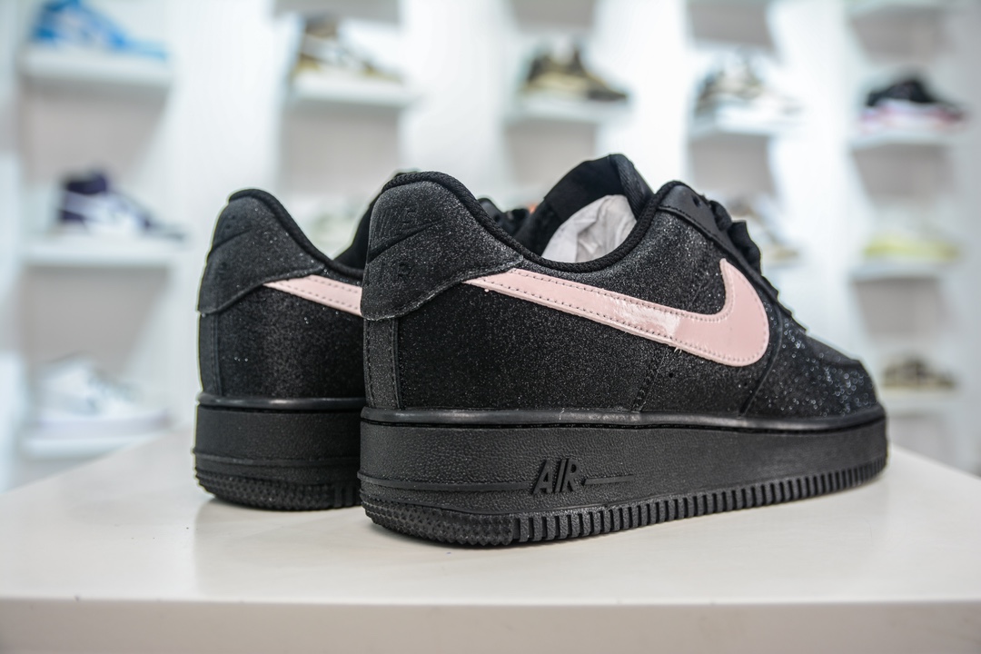HY version of the original Air Force 1 '07 Low black and pink starry sky CW2288-013