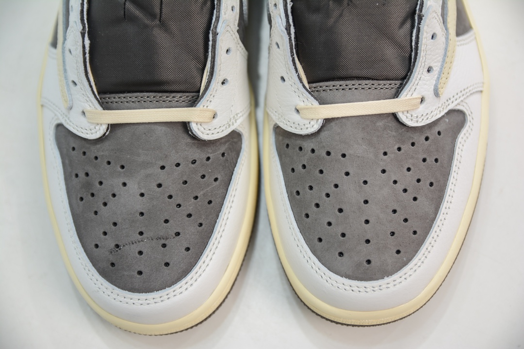 DG2.0 pure original Travis Scott x Air Jordan 1 Low OG SP ”Sail and Ridgerock” trendy retro basketball shoes DM7866-162