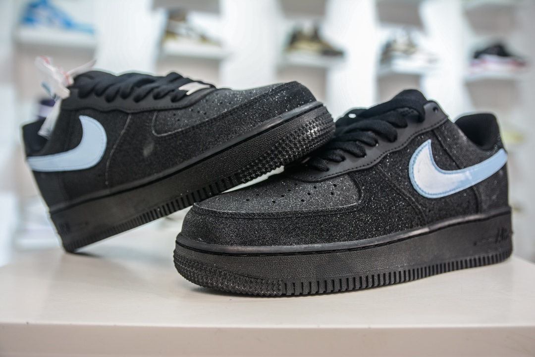 260 HY版纯原 Air Force 1 '07 Low 黑蓝满天星 CW2288-012