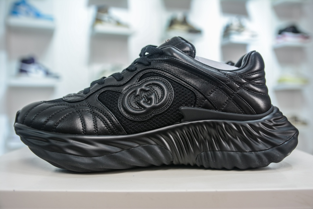 520 Gucci——24P最新款波浪鞋，老爹鞋 Gucci Ripple系列运动鞋