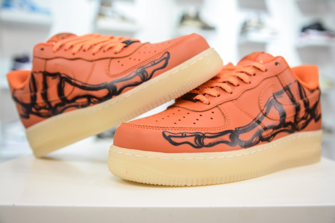 240 HY版纯原 Air Force 1 Low 07 万圣节 透视骨骼 CU8067-800