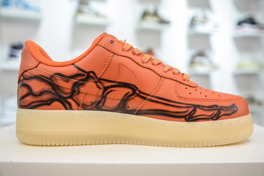 240 HY版纯原 Air Force 1 Low 07 万圣节 透视骨骼 CU8067-800