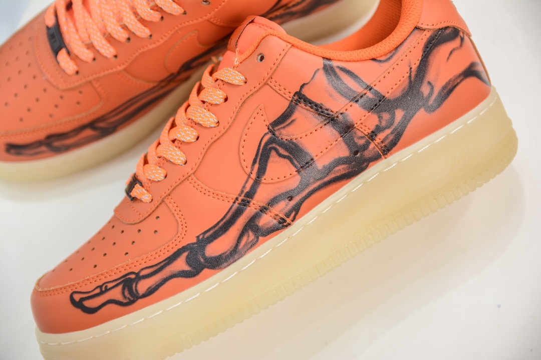 240 HY版纯原 Air Force 1 Low 07 万圣节 透视骨骼 CU8067-800