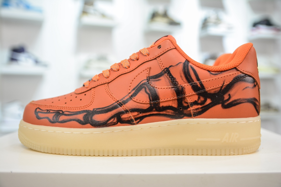 240 HY版纯原 Air Force 1 Low 07 万圣节 透视骨骼 CU8067-800