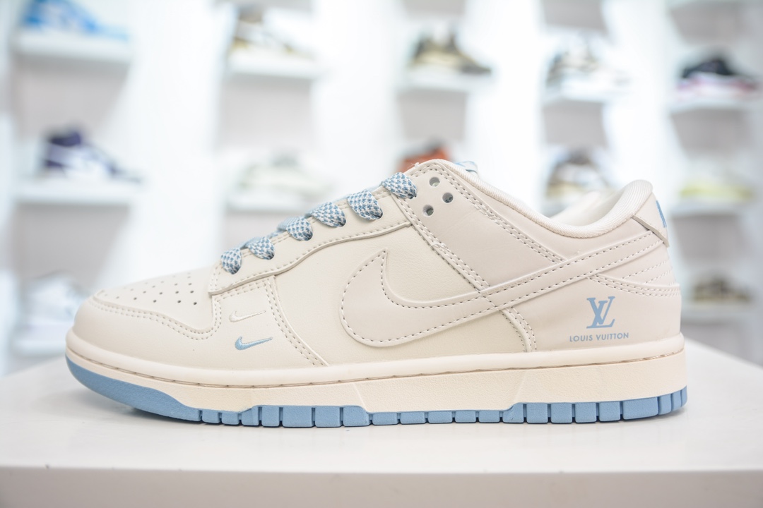 280 LV x Nike Dunk Low 双勾米蓝  XX2025-308