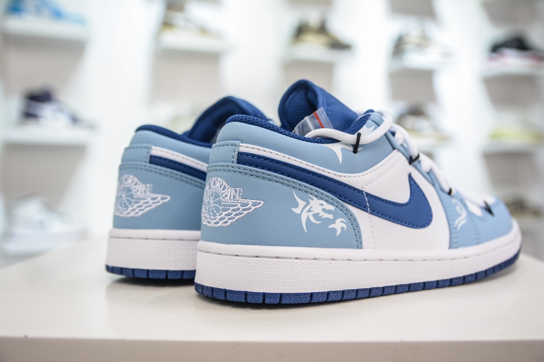 220 Air Jordan AJ1 Low 低帮绑带定制配色 553558-414