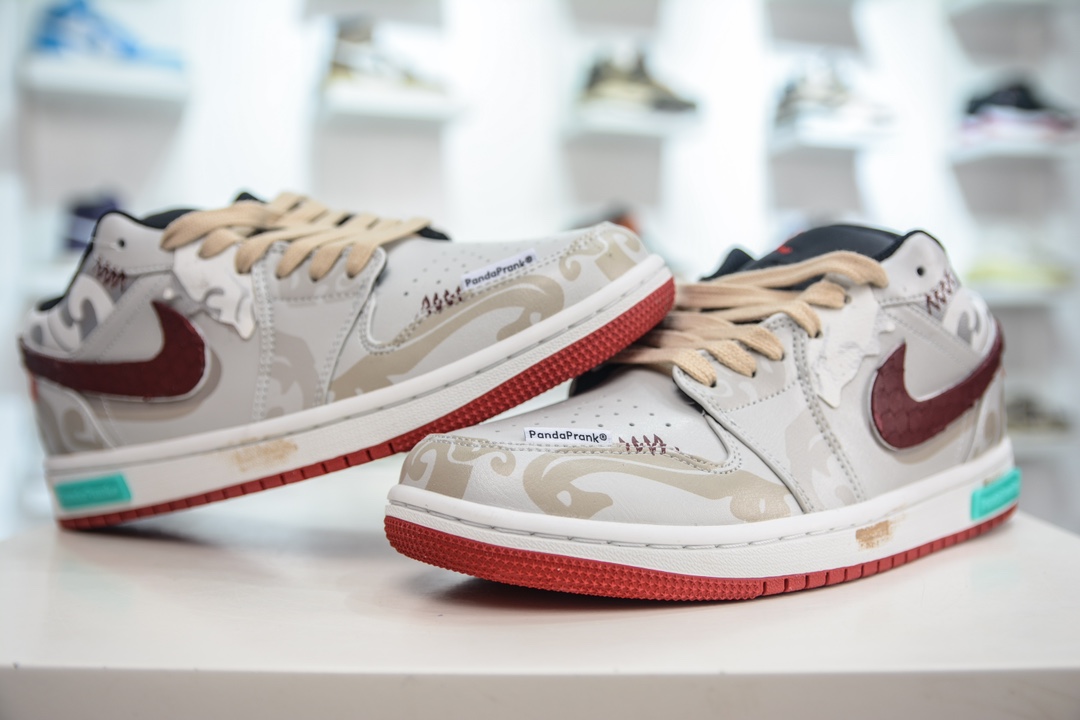 280 Air Jordan AJ1 Low 低帮绑带定制配色 553558-066