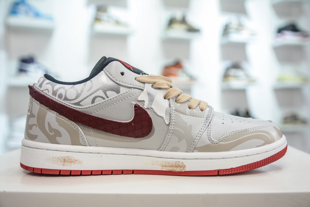 280 Air Jordan AJ1 Low 低帮绑带定制配色 553558-066