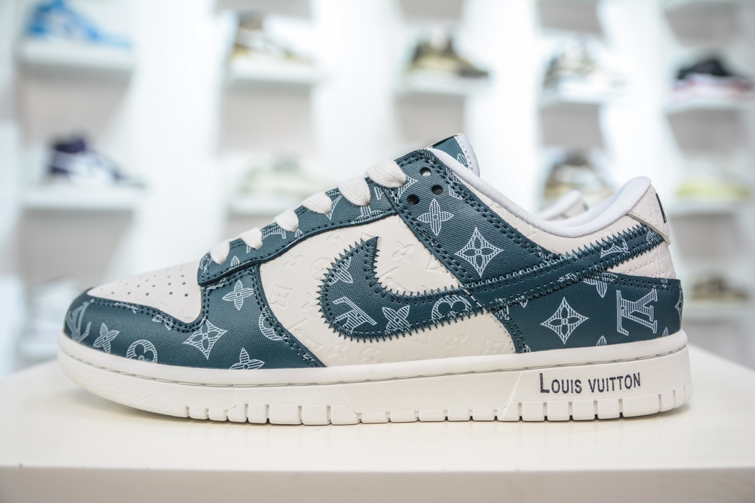 300 LV x Nike Dunk Low 深蓝印花  DQ1098-363