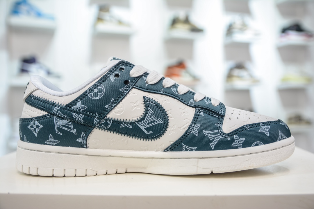 300 LV x Nike Dunk Low 深蓝印花  DQ1098-363