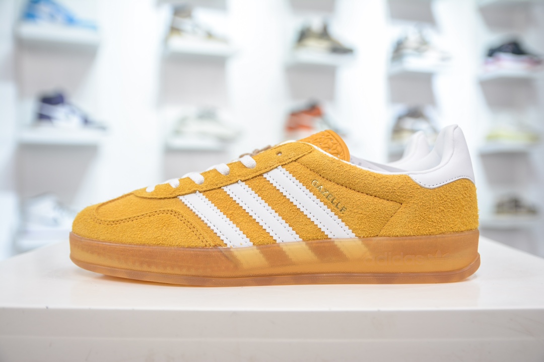 180 AY版纯原 AD Original Gazelle Indoor Trainers 瞪羚室内鞋系德训风板鞋  HQ8716