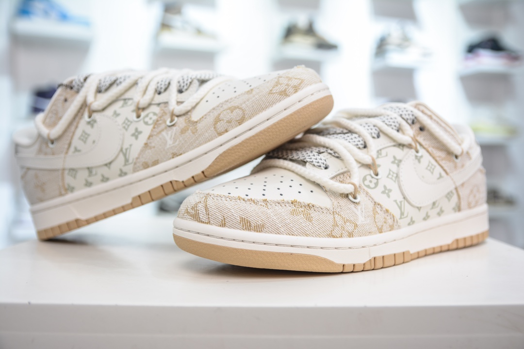 300 LV x Nike Dunk Low 米黄  SJ2068-247