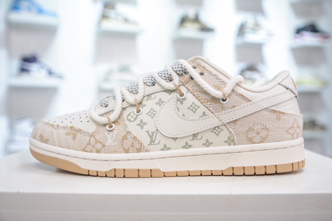 300 LV x Nike Dunk Low 米黄  SJ2068-247