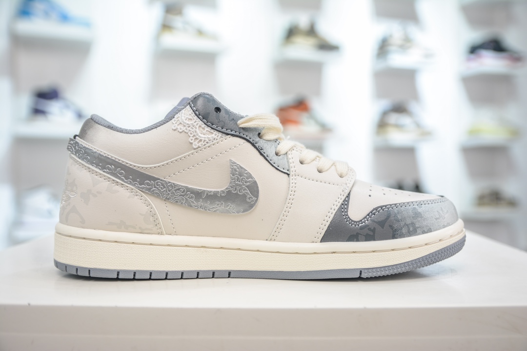 280 Air Jordan AJ1 Low 低帮绑带定制配色  553560-053