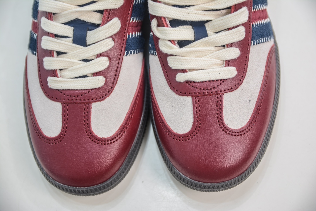 150 Notitle x 【Adidas】 Originals Samba OG"Maroon Red"桑巴舞板鞋“联名酒红米白海军蓝” ID6023