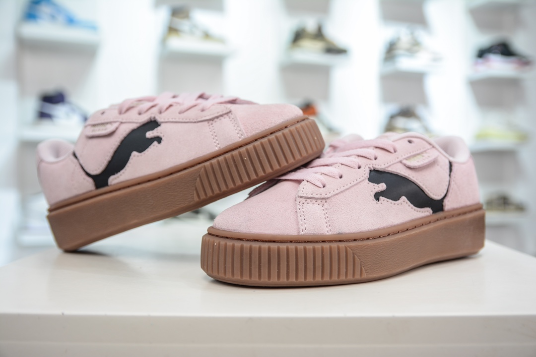 170 PUMA Suede Platform 彪马三明治厚底金标男女款复古休闲鞋增高运动鞋松糕跟板鞋