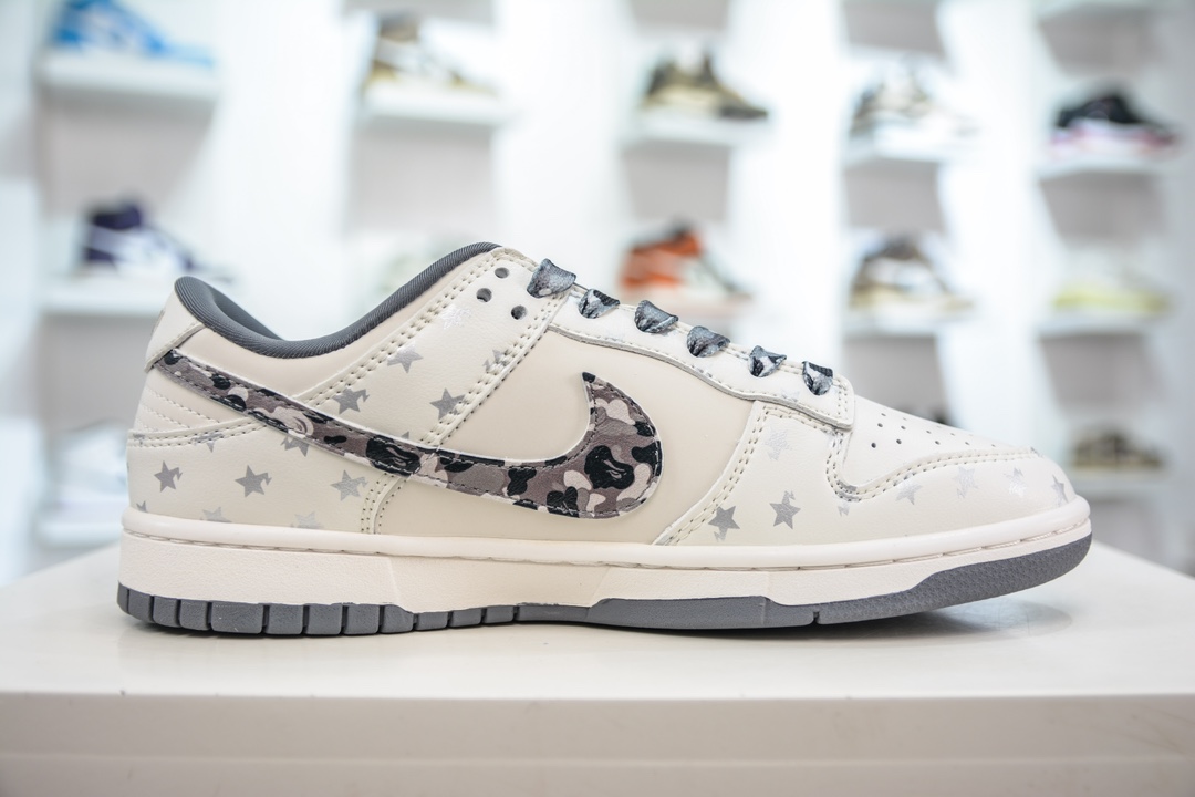 280 Bape x Nike Dunk Low 灰黑迷彩勾 DQ1098-351