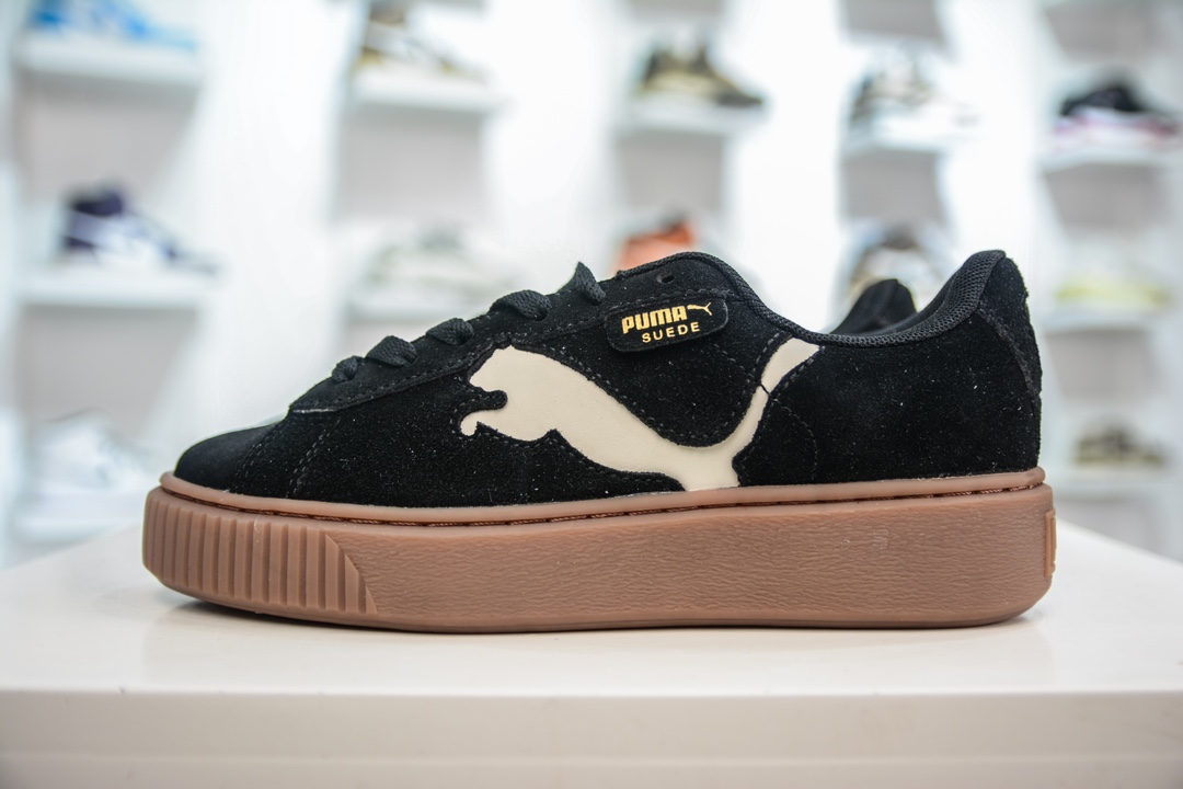 170 PUMA Suede Platform 彪马三明治厚底金标男女款复古休闲鞋增高运动鞋松糕跟板鞋