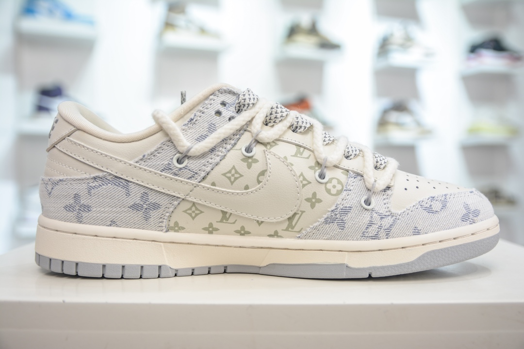 300 LV x Nike Dunk Low 蓝牛仔印花 SJ2068-248