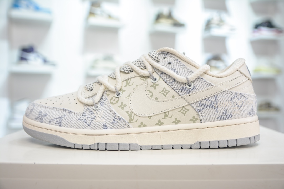 300 LV x Nike Dunk Low 蓝牛仔印花 SJ2068-248