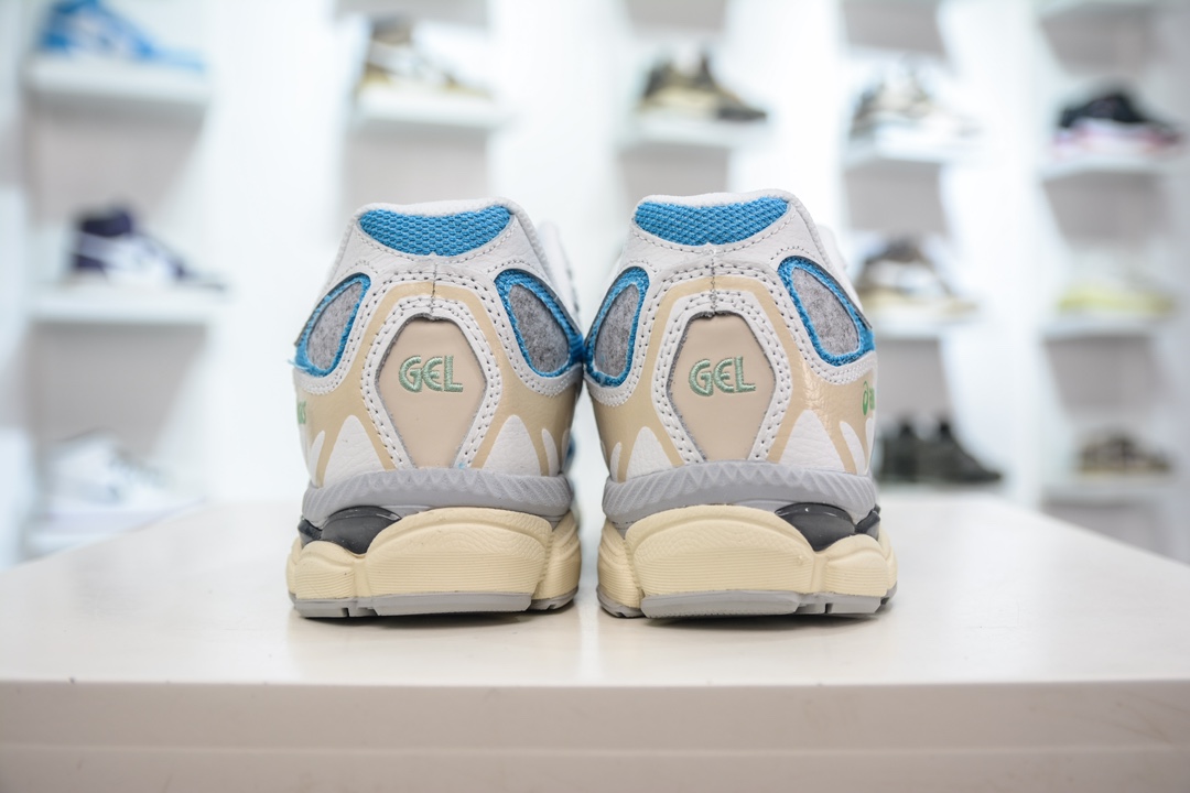 200 Asics Gel-NYC 纯原版本 白蓝 亚瑟士运动休闲透气专业跑鞋  1203A281-100