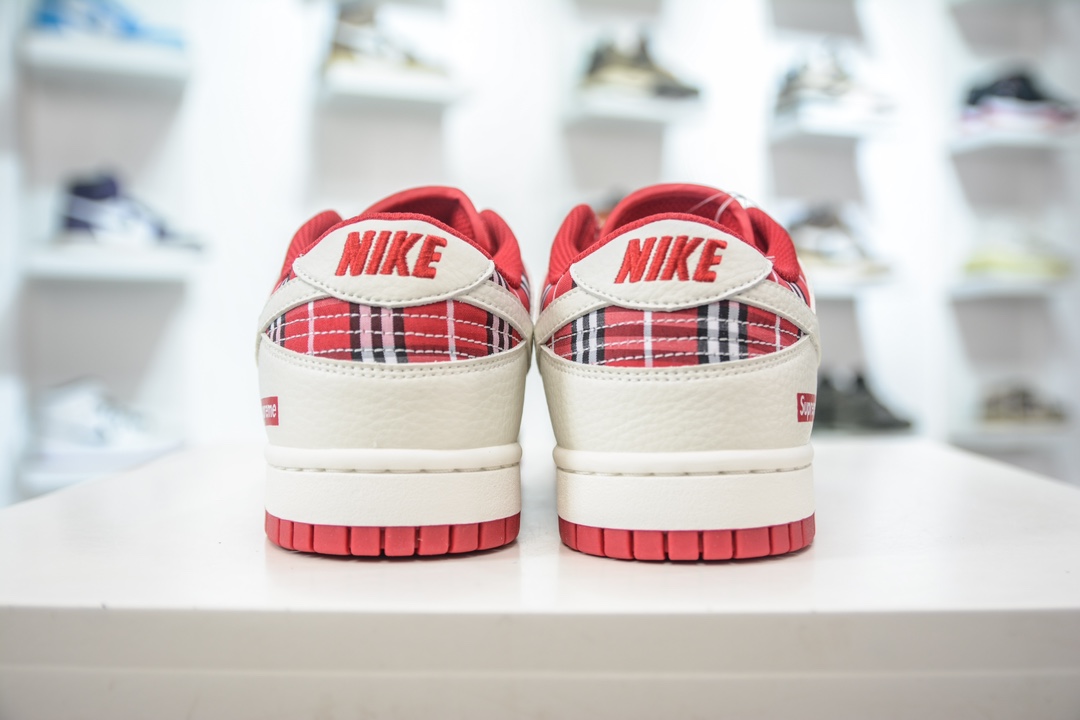 280 Nk SB Dunk Low Supreme-联名格子布配色 低帮休闲运动滑板板鞋 SU1853-512