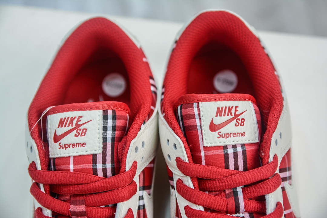 280 Nk SB Dunk Low Supreme-联名格子布配色 低帮休闲运动滑板板鞋 SU1853-512