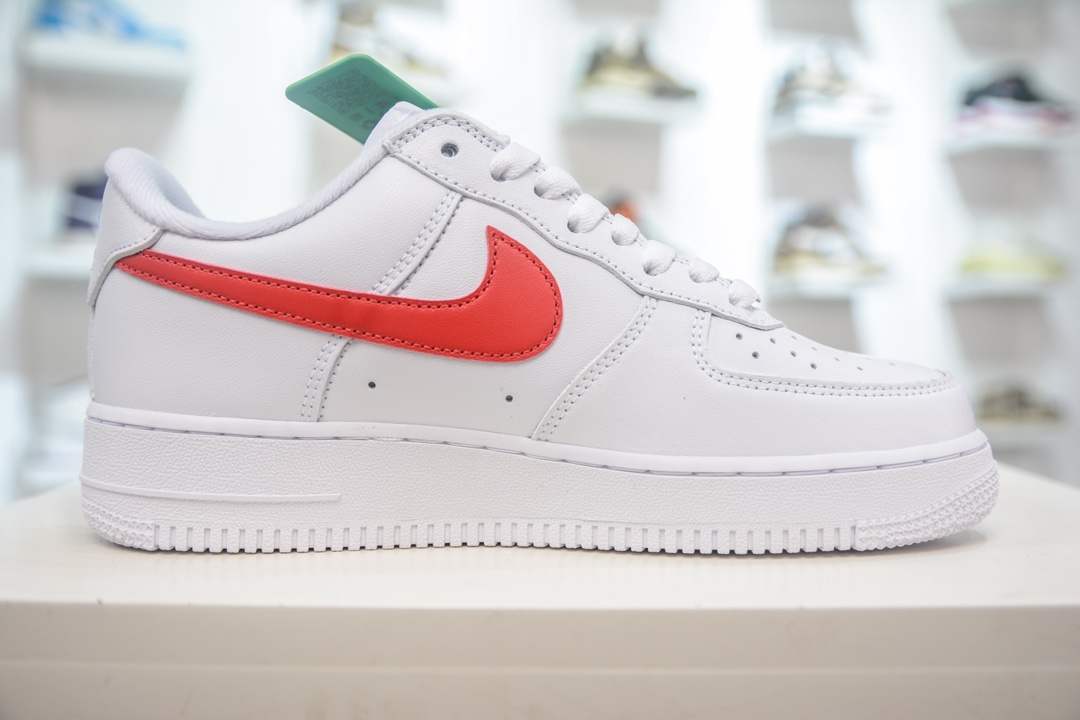HY version of the original Nike Air Force 1 Low 07 x Supreme white and red CU9225-101