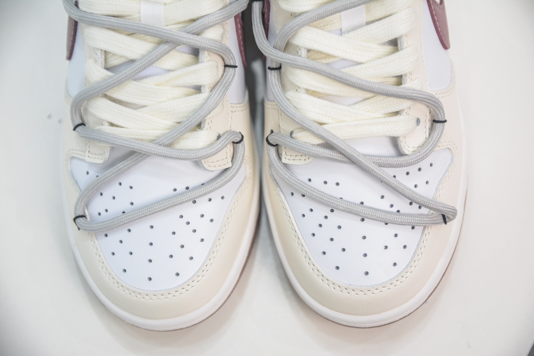 YC pure original NK Dunk Low raw coconut custom series ceiling DD1873-103