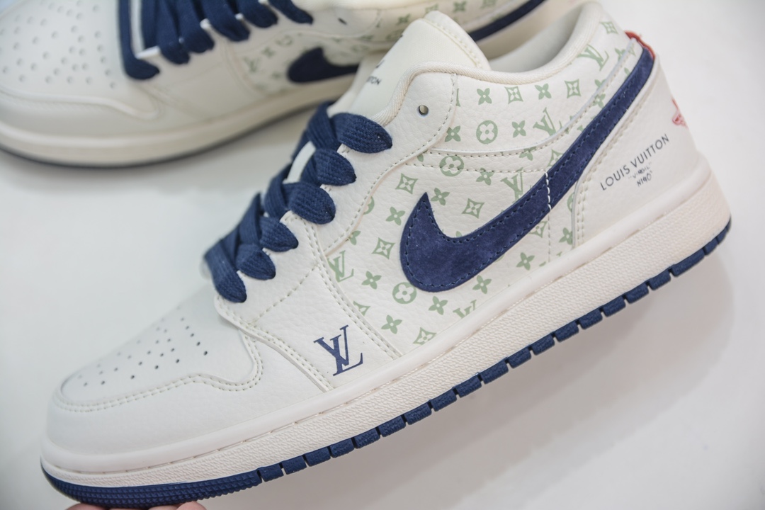 TS x Air Jordan AJ1 Low inverted hook low-top joint custom color WG8850-001