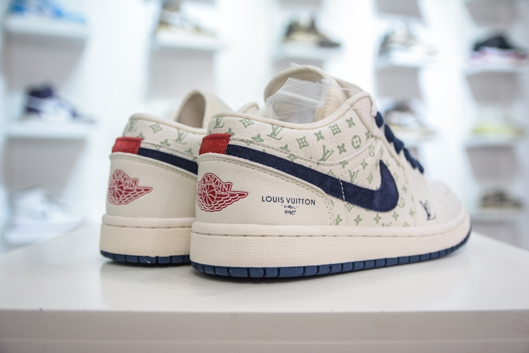TS x Air Jordan AJ1 Low inverted hook low-top joint custom color WG8850-001