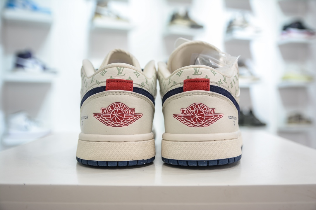 TS x Air Jordan AJ1 Low inverted hook low-top joint custom color WG8850-001