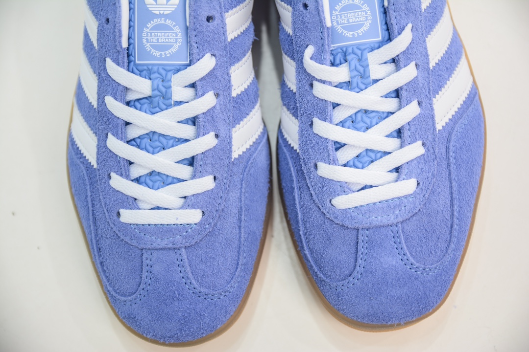 AY version pure original AD Original Gazelle Indoor Trainers Gazelle indoor shoes sneakers white blue bar HQ8717