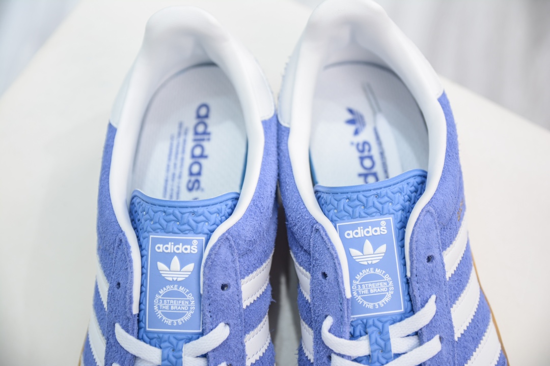AY version pure original AD Original Gazelle Indoor Trainers Gazelle indoor shoes sneakers white blue bar HQ8717