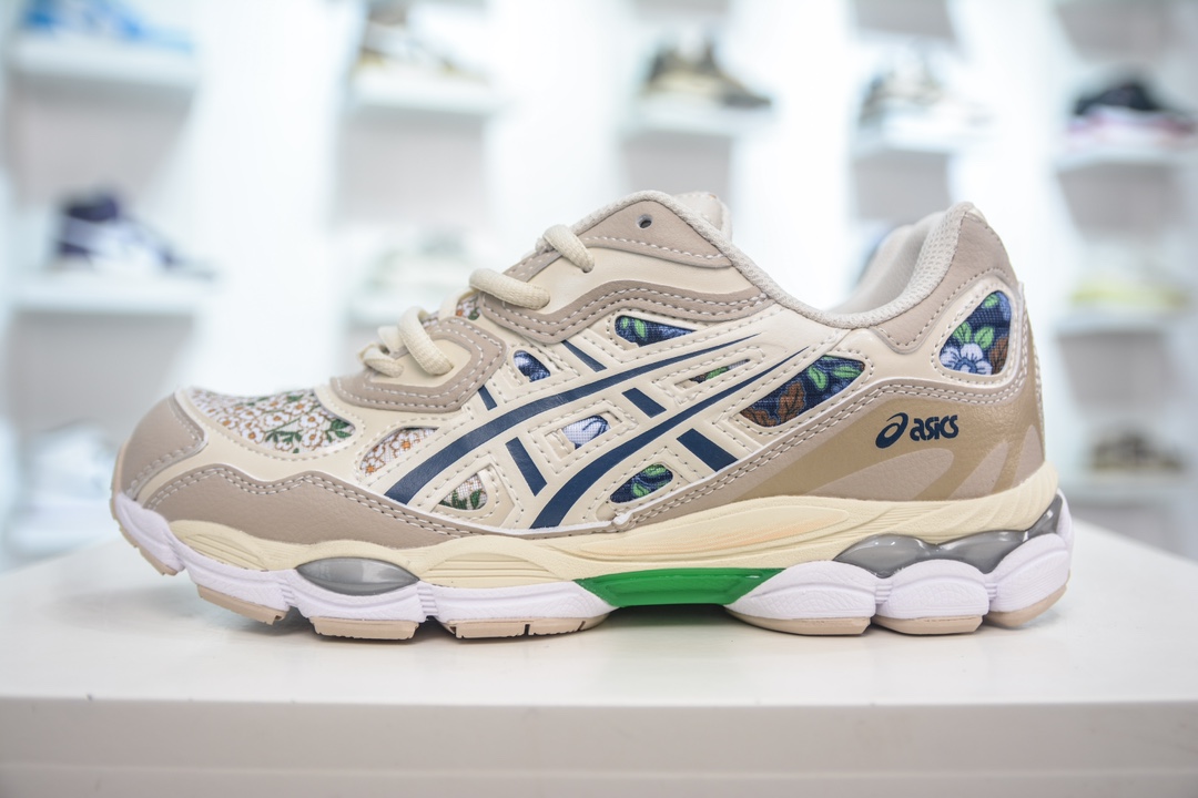 200 Asics Gel-NYC 纯原版本 米棕蓝 亚瑟士运动休闲透气专业跑鞋 1202A441-250