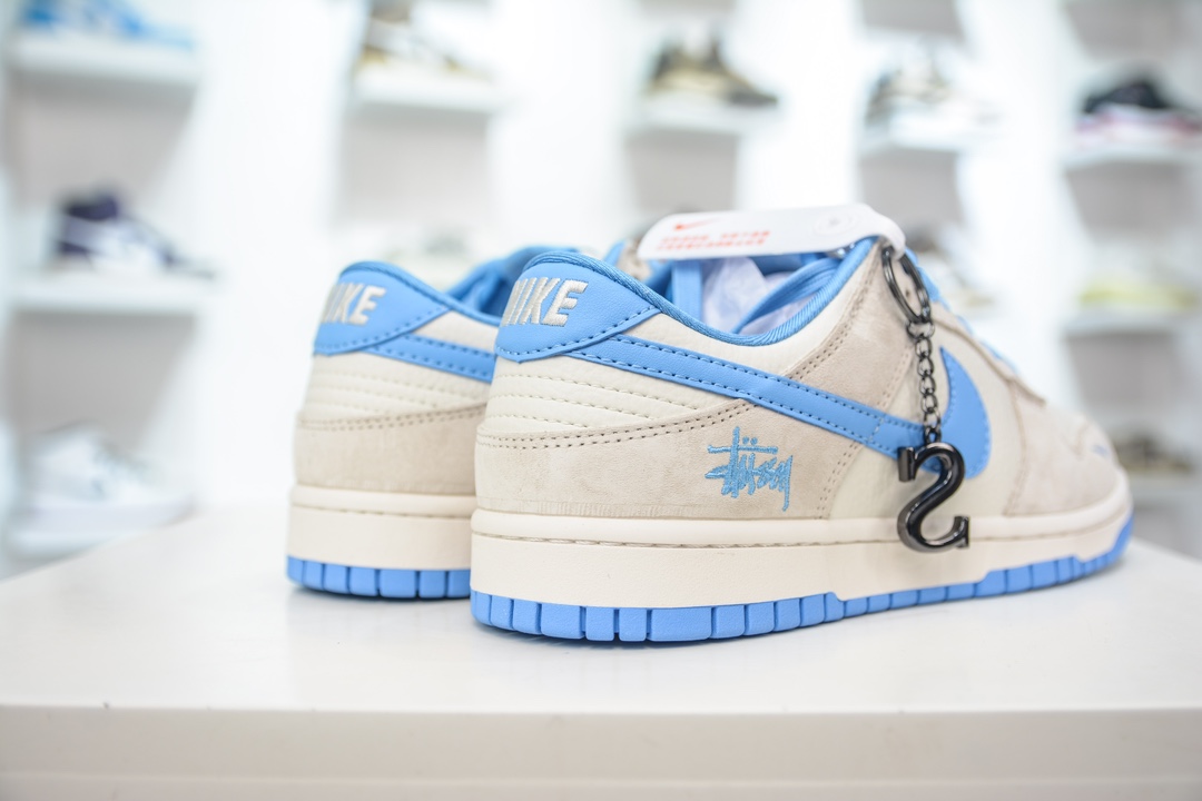 300 Stussy x Nike Dunk Low 斯图西 白蓝  DQ1098-371