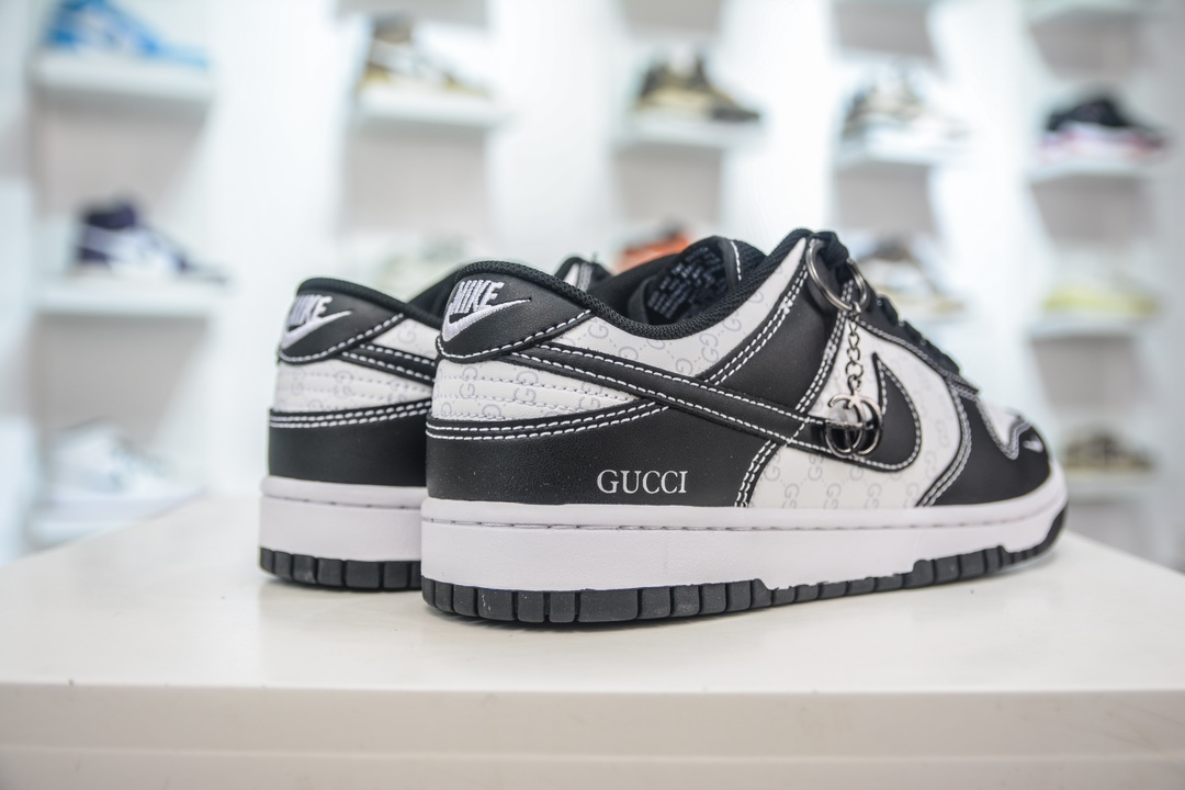 280 Gucci x Nike Dunk Low 暗纹双G黑勾  SF1588-136