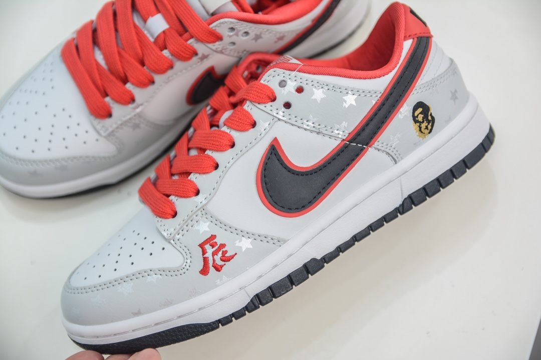 300 Bape x Nike Dunk Low 金龙灰黑勾  DQ1098-367