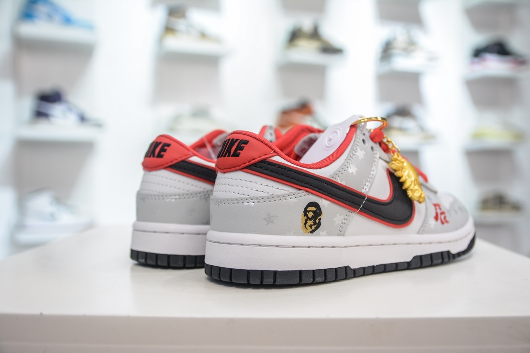 300 Bape x Nike Dunk Low 金龙灰黑勾  DQ1098-367