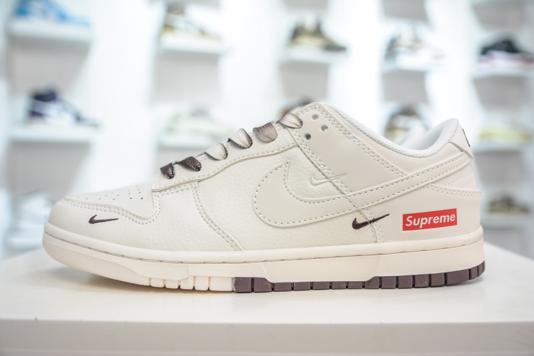 280 Supreme x Nike Dunk Low 白棕双拼  BB8675-106