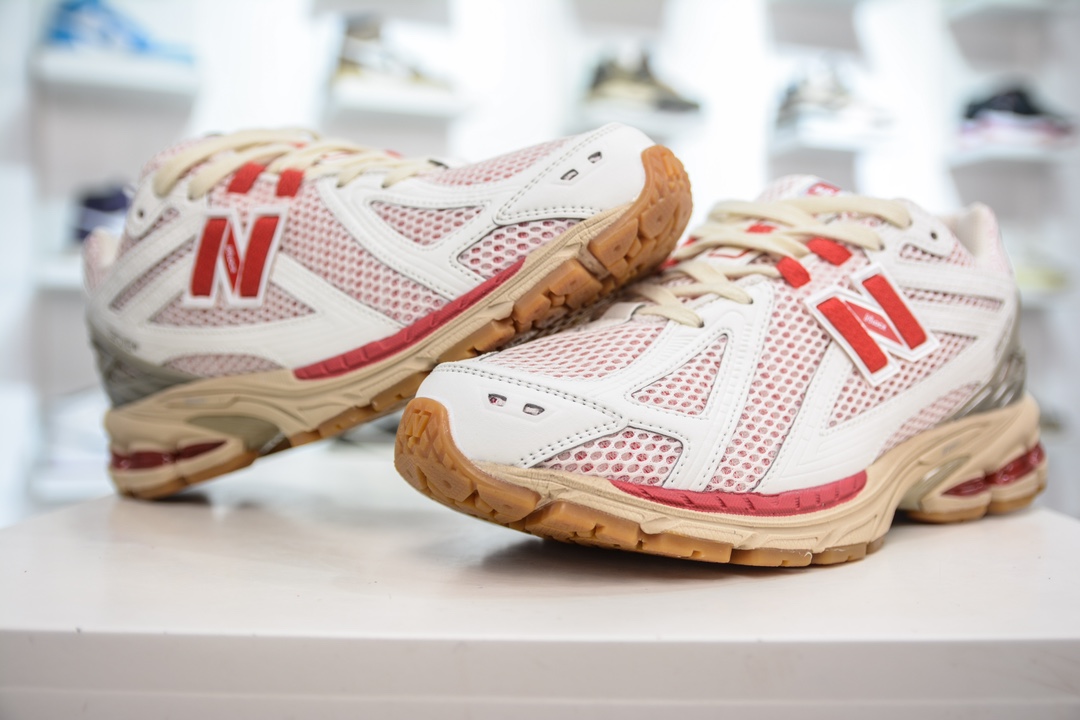 200 T版纯原 New Balance M1906RO 白红 NB新百伦系列复古老爹风休闲运动慢跑鞋